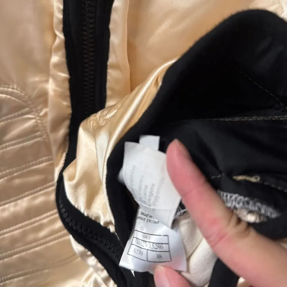 Chanel Women's Cream and Gold Jacket